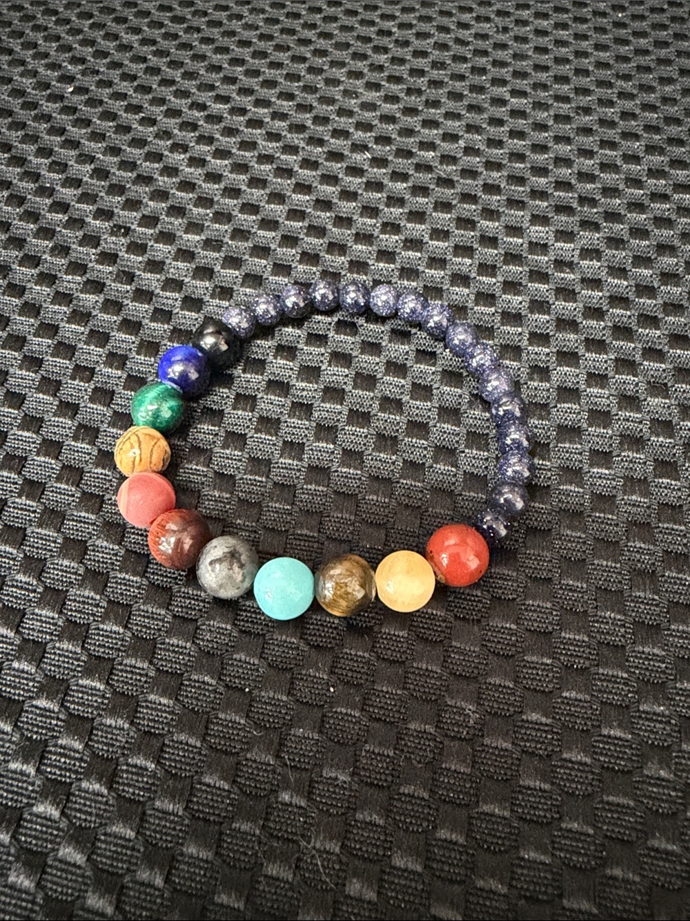Beaded Multicolor Chakra Stone Bracelet - Women Jewelry